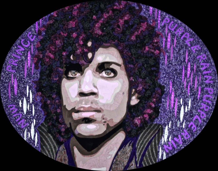 "PRINCE PURPLE RAIN" (120 CM X 150 CM)
